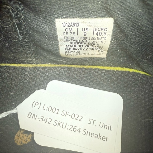 ASICS Dark Black & gold size 9 Athletic Sneakers - Picture 10 of 10